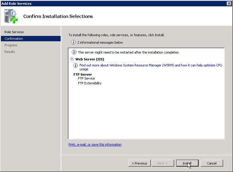 Windows 2008 Ftp Server